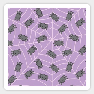 Kawaii spider pattern pastel goth Sticker